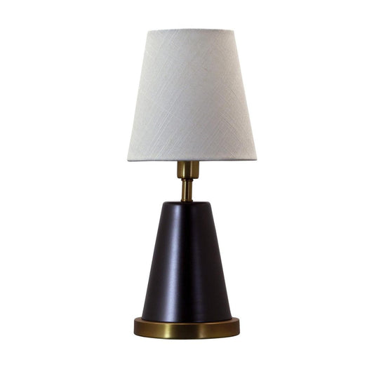 Geo Accent Lamp - GEO411 - Mahogany Bronze with Weathered Brass Accents by House of Troy