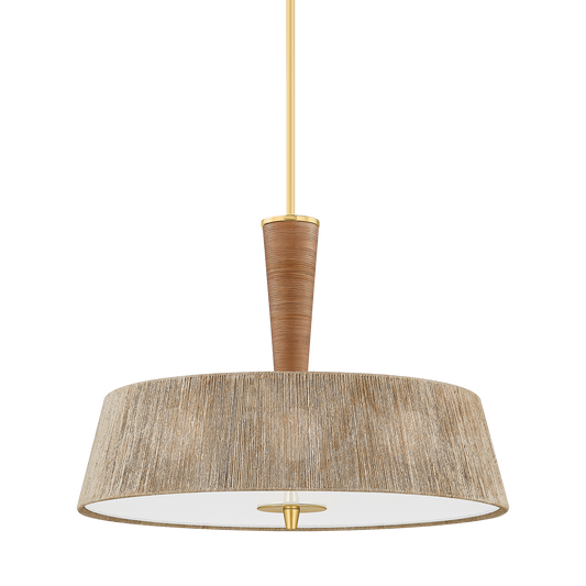 George Large Pendant - Aged Brass by Hudson Valley Lighting