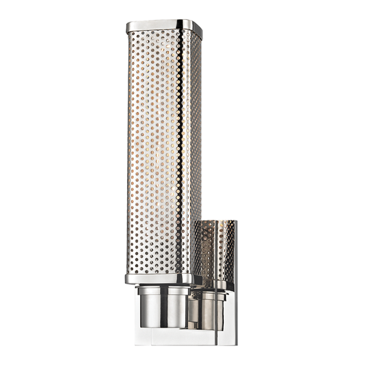 Gibbs Wall Sconce - 1-Light - Polished Nickel by Hudson Valley Lighting