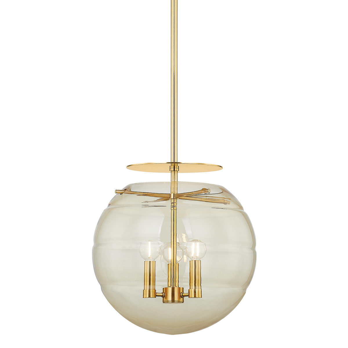 Gill Pendant - 3-Light - Aged Brass by Hudson Valley Lighting