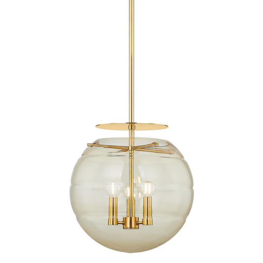Gill Pendant - 3-Light - Aged Brass by Hudson Valley Lighting