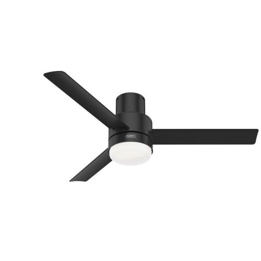 Gilmour Outdoor 52" LED Fan - Matte Black by Hunter