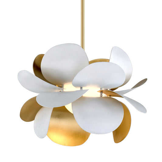 Ginger Mini Chandelier - Gold Leaf/Soft White by Corbett Lighting