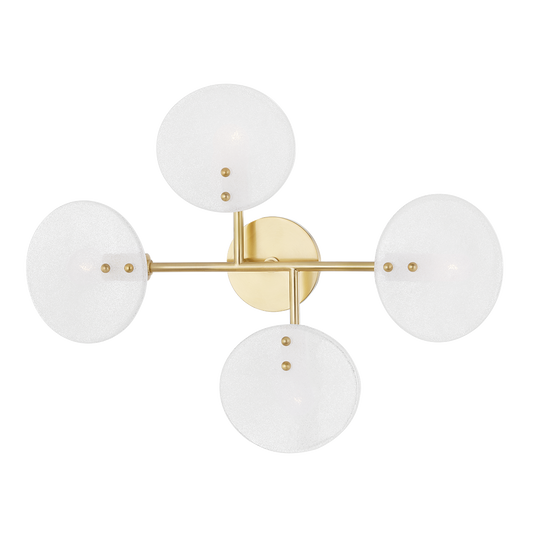 Giselle Semi Flush - 4-Light - Aged Brass - Mitzi H428604-AGB