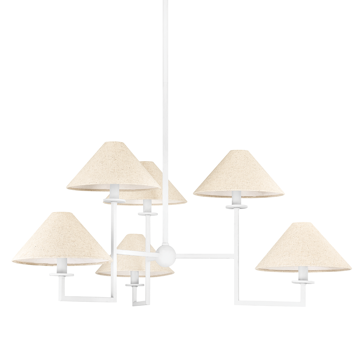 Gladwyne Chandelier - 6-Light - Textured White - Mitzi H760806-TWH