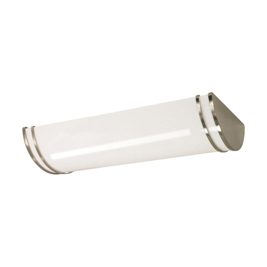 Glamour LED 25 inch - Linear Flush Mount Fixture - Brushed Nickel Finish - CCT Selectable 3K/4K/5K - Satco 62-1639