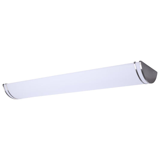 Glamour - LED 50 Inch Linear Flush Mount - Brushed Nickel Finish - 27K/3K/35K/4K/5K CCT Selectable - Satco 62-1880