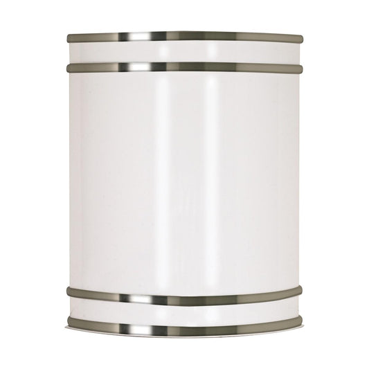 Glamour LED 9 inch - Wall Sconce - Brushed Nickel Finish - CCT Selectable 3K/4K/5K - Satco 62-1645