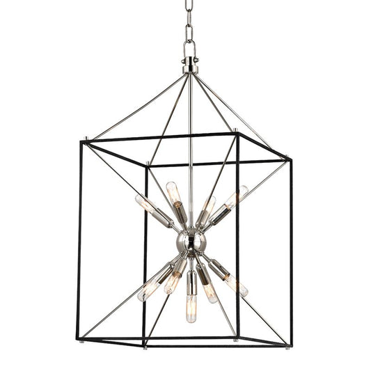 Glendale Medium Lantern - Polished Nickel by Hudson Valley Lighting
