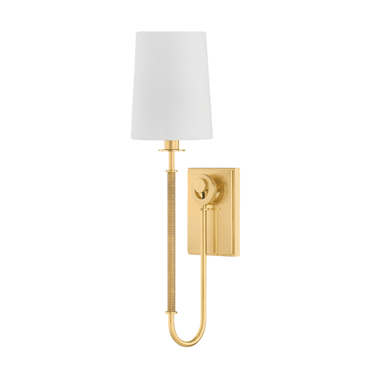 Glenmont Wall Sconce - 1-Light - Aged Brass by Hudson Valley Lighting