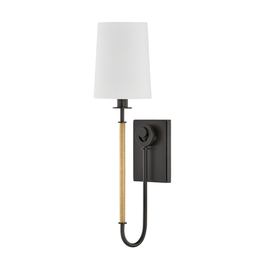 Glenmont Wall Sconce - 1-Light - Aged Brass/Distressed Bronze by Hudson Valley Lighting