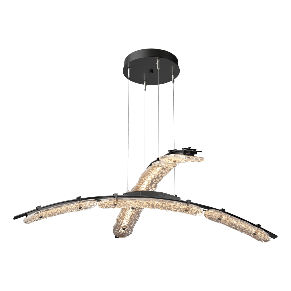 Glissade Double Large LED Pendant - Ink by Hubbardton Forge
