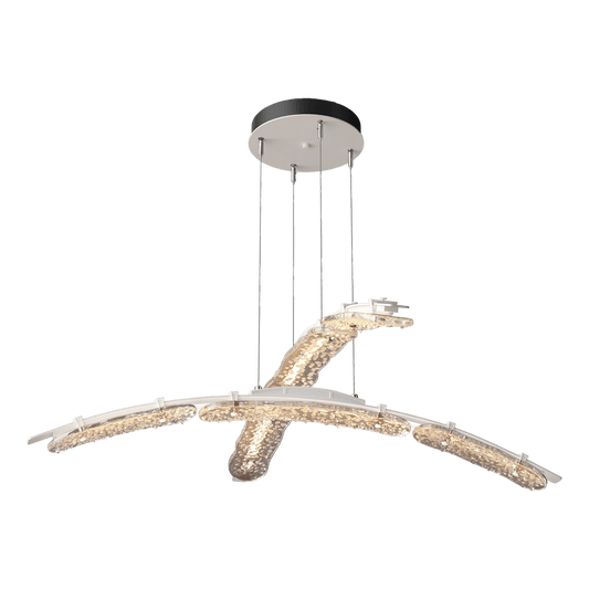 Glissade Double Large LED Pendant - White by Hubbardton Forge