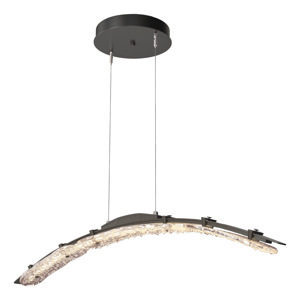 Glissade Large LED Pendant - Dark Smoke by Hubbardton Forge