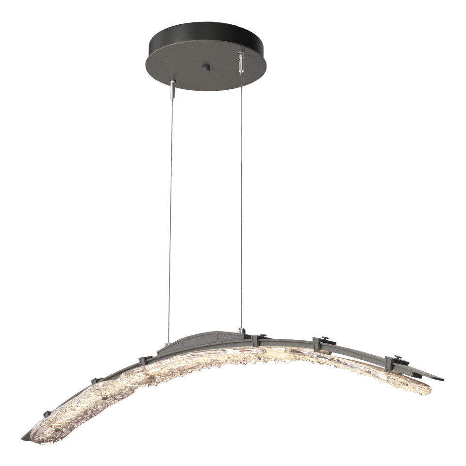Glissade Large LED Pendant - Natural Iron by Hubbardton Forge