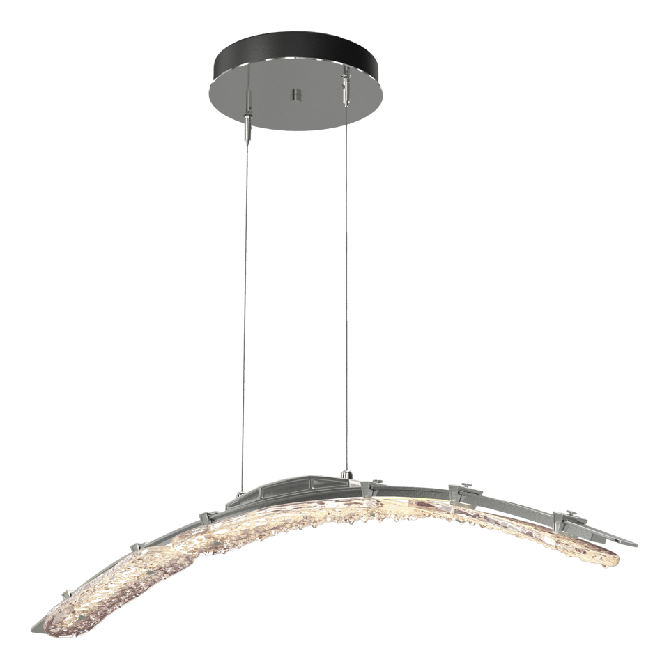 Glissade Large LED Pendant - Sterling by Hubbardton Forge