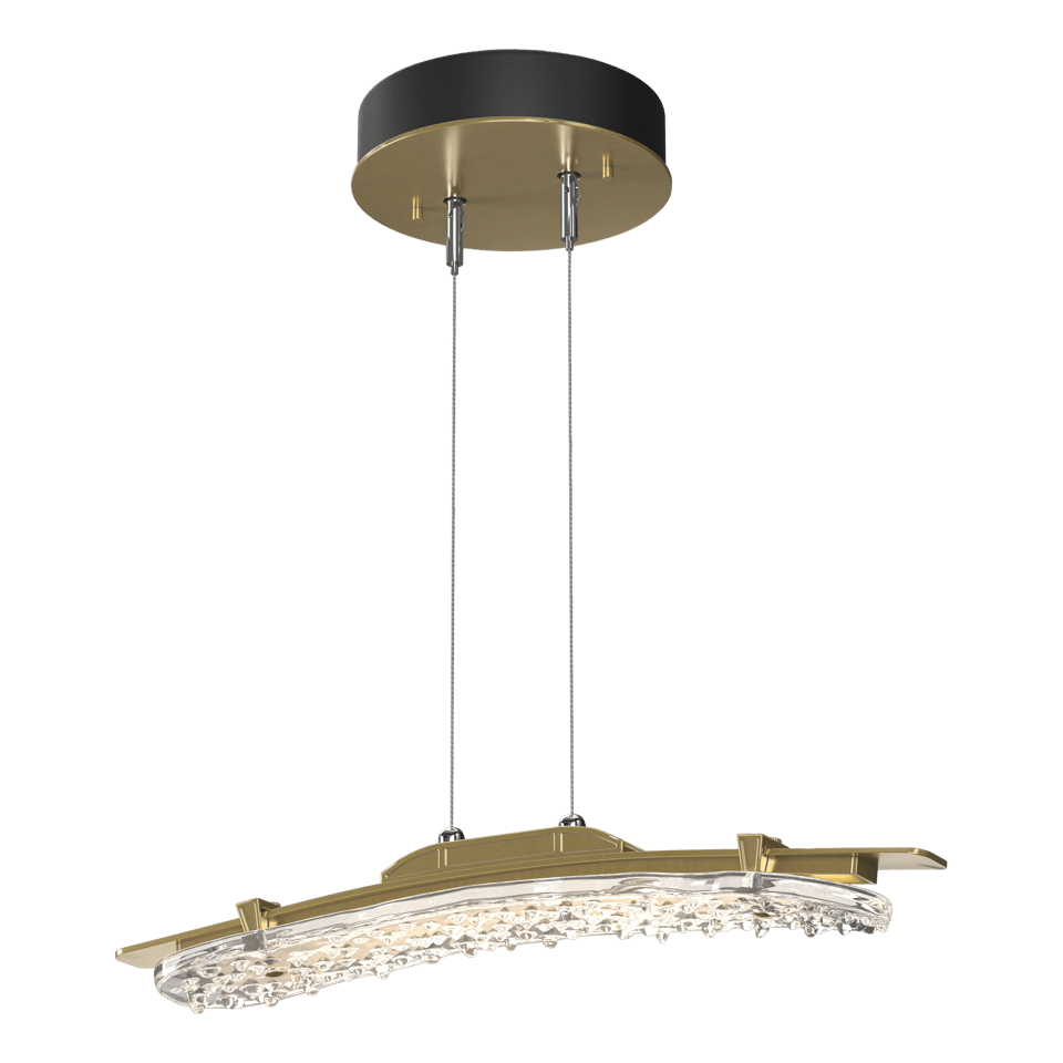 Glissade LED Pendant - Modern Brass by Hubbardton Forge