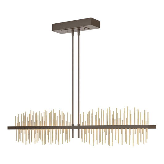 Gossamer Large LED Pendant - Bronze - Modern Brass Accent by Hubbardton Forge