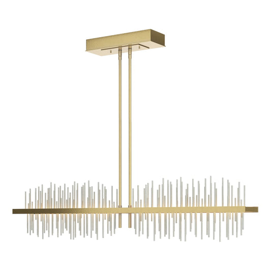 Gossamer Large LED Pendant - Modern Brass - Vintage Platinum Accent by Hubbardton Forge