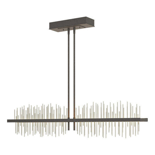 Gossamer Large LED Pendant - Natural Iron - Sterling Accent by Hubbardton Forge