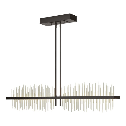 Gossamer Large LED Pendant - Oil Rubbed Bronze - Sterling Accent by Hubbardton Forge