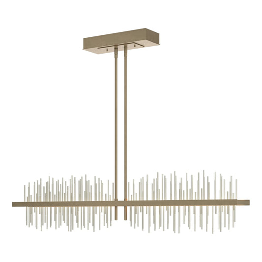 Gossamer Large LED Pendant - Soft Gold - Sterling Accent by Hubbardton Forge