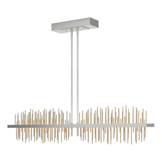 Gossamer Large LED Pendant - Vintage Platinum - Soft Gold Accent by Hubbardton Forge