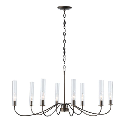 Grace 8-Arm Chandelier - Dark Smoke by Hubbardton Forge