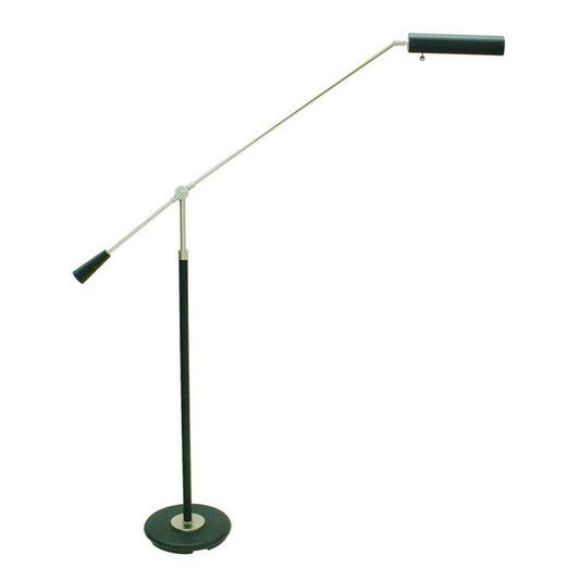 Grand Piano Counter Balance Floor Lamp - PFL-527 - Black/Satin Nickel by House of Troy