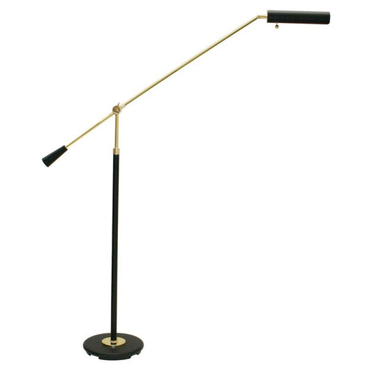 Grand Piano Counter Balance Floor Lamp - PFL-617 - Black/Polished Brass by House of Troy