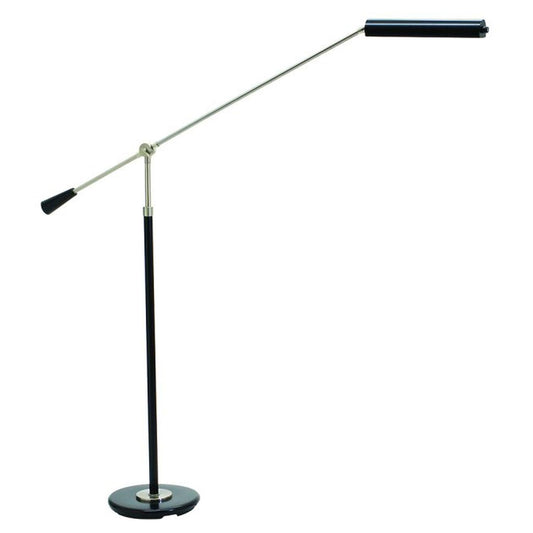 Grand Piano Counter Balance LED Floor Lamp - PFLED-527 - Black/Satin Nickel by House of Troy