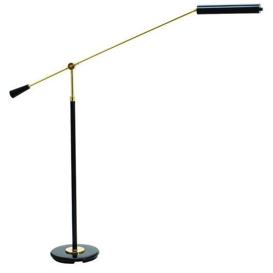 Grand Piano Counter Balance LED Floor Lamp - PFLED-617 - Black/Polished Brass by House of Troy