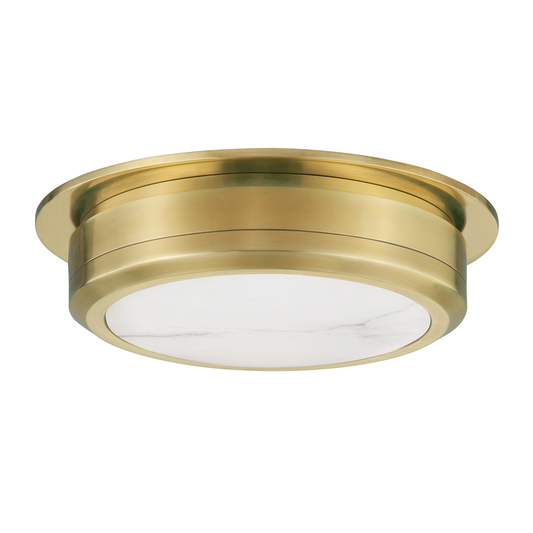 Greenport Large Flush Mount - Aged Brass by Hudson Valley Lighting