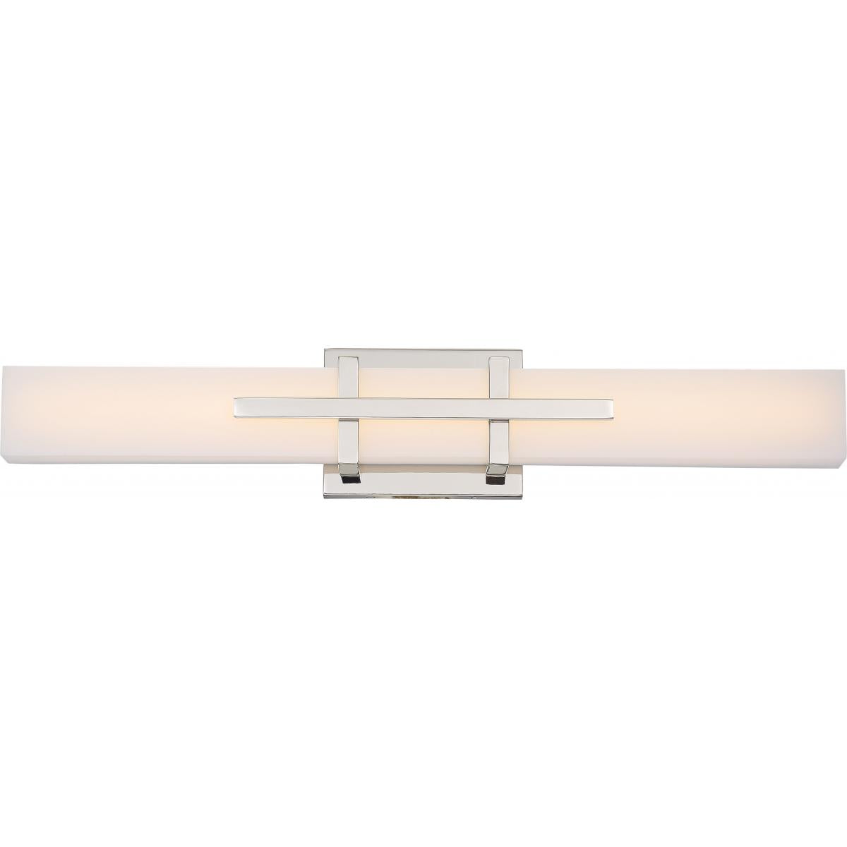 Grill - 24" LED Wall Sconce - Polished Nickel Finish - Satco 62-872