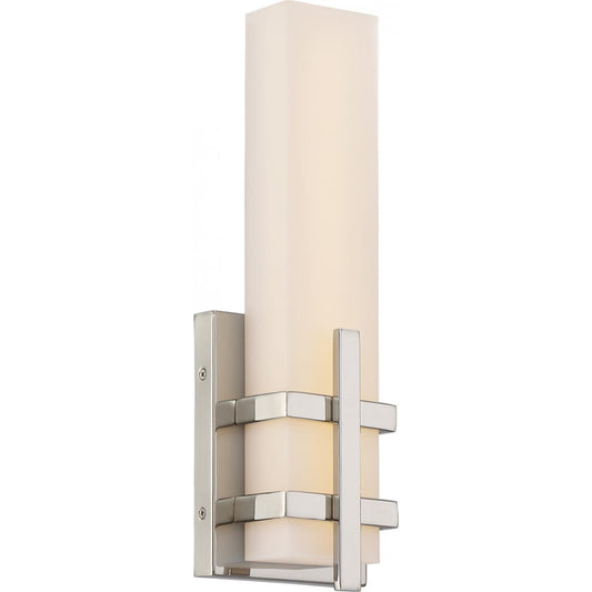 Grill - LED Wall Sconce - Polished Nickel Finish - Satco 62-871