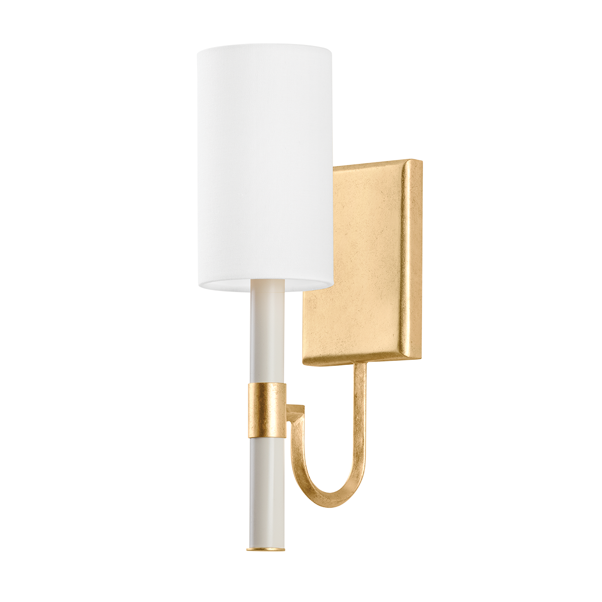 Gustine Wall Sconce - 1-Light - Vintage Gold Leaf - Troy Lighting B1113-VGL
