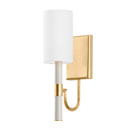 Gustine Wall Sconce - 1-Light - Vintage Gold Leaf - Troy Lighting B1113-VGL