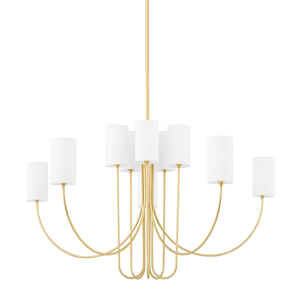 Harlem Chandelier - 10-Light - Aged Brass by Hudson Valley Lighting