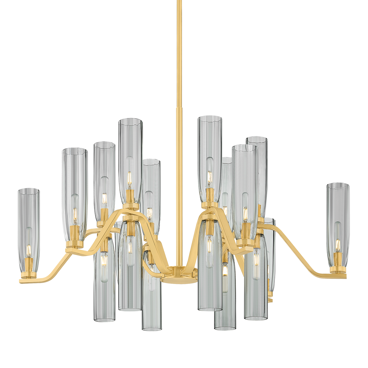 Harpswell Chandelier - 18-Light - Aged Brass by Hudson Valley Lighting