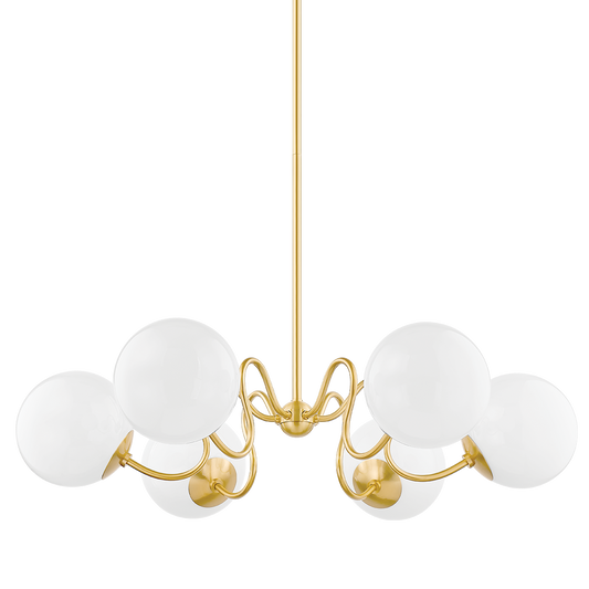 Havana Chandelier - 6-Light - Aged Brass - Mitzi H772806-AGB