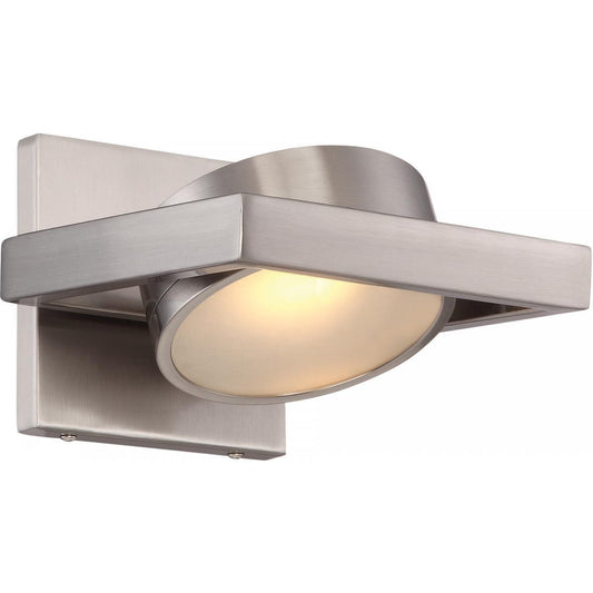 Hawk - LED Wall Sconce with Pivoting Head - Brushed Nickel Finish - Satco 62-994