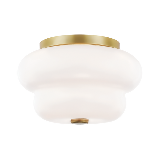 Hazel Flush Mount - 2-Light - Aged Brass - Mitzi H350502-AGB