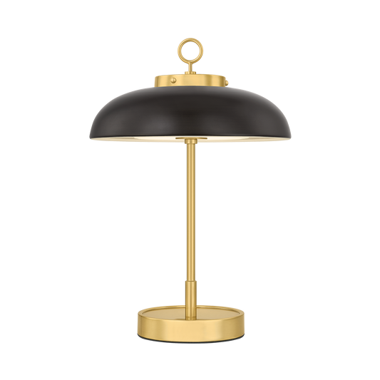Hector Rechargeable Table Lamp - Aged Brass/Distressed Bronze by Hudson Valley Lighting