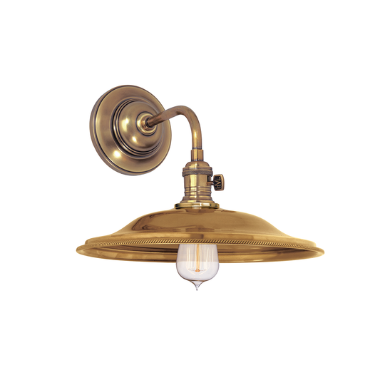 Heirloom Wall Sconce - Aged Brass by Hudson Valley Lighting