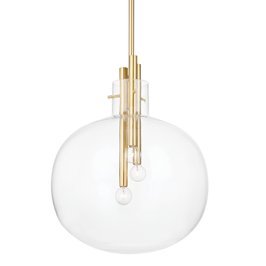 Hempstead Large Pendant - Aged Brass by Hudson Valley Lighting