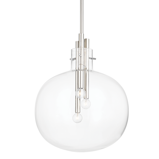 Hempstead Large Pendant - Polished Nickel by Hudson Valley Lighting
