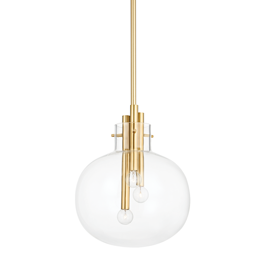 Hempstead Pendant - Aged Brass by Hudson Valley Lighting