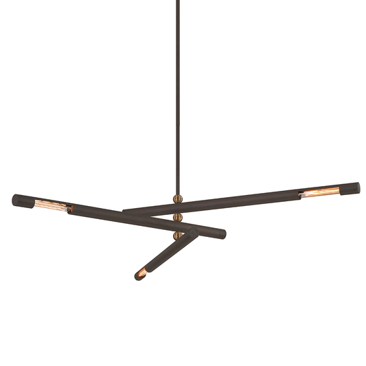 Hendrix Chandelier - 3-Light - Bronze - Troy Lighting F6886-BRZ/PBR