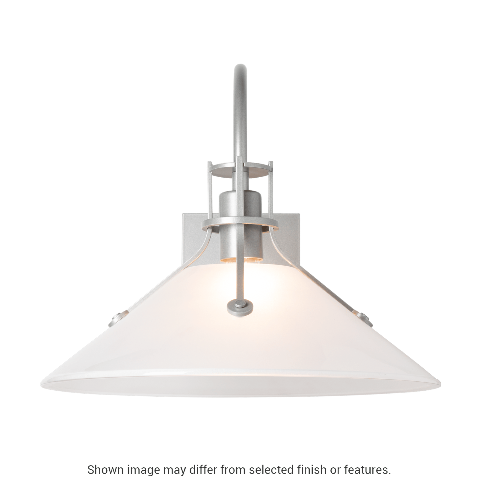 Henry Large Glass Shade Outdoor Sconce - Oil Rubbed Bronze - Frosted Glass by Hubbardton Forge