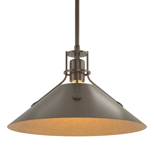 Henry Medium Steel Shade Pendant - Bronze by Hubbardton Forge